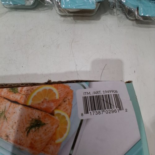 12PC BENTGO GLASS LEAK-PROOF FOOD STORAGE CONTAINER - CLEAR/AQUA BLUE (MODEL: 1949908) image 2