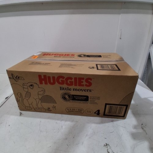 150PK HUGGIES LITTLE MOVERS DIAPERS WITH ACTIVE FIT - SIZE 4 image 2