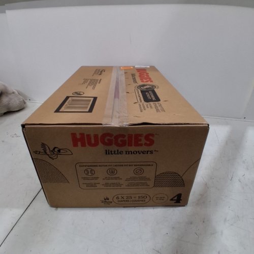 150PK HUGGIES LITTLE MOVERS DIAPERS WITH ACTIVE FIT - SIZE 4 image 3