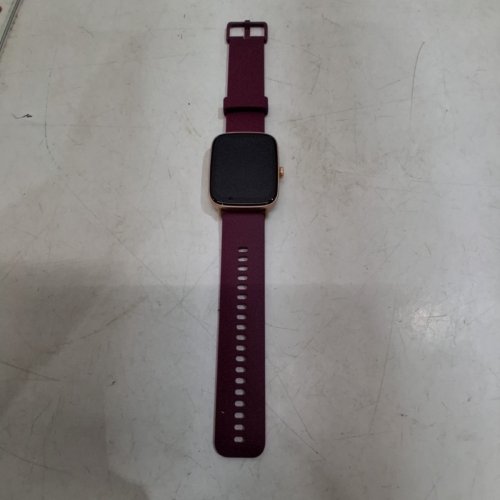 UNISEX SOUYIE AI VOICE SMART WATCH FITNESS TRACKER - 1.85" DISPLAY, 24/7 HEART RATE MONITOR, STRESS/SPO2/SLEEP TRACKER, IP68 WATERPROOF, FOR ANDROID/IOS - GOLD & BURGUNDY (MODEL: IDW28) image 3