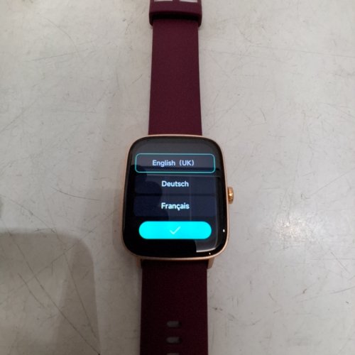 UNISEX SOUYIE AI VOICE SMART WATCH FITNESS TRACKER - 1.85" DISPLAY, 24/7 HEART RATE MONITOR, STRESS/SPO2/SLEEP TRACKER, IP68 WATERPROOF, FOR ANDROID/IOS - GOLD & BURGUNDY (MODEL: IDW28) image 6