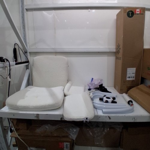 KERATEE COMFY HOME OFFICE DESK CHAIR - TEDDY FLEECE- WHITE image 3