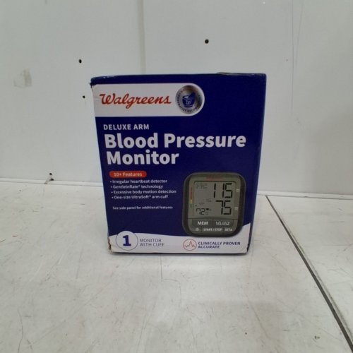WALGREENS DELUXE ARM BLOOD PRESSURE MONITOR (MODEL: W11000-0923-L/787862) image 5