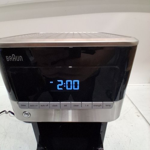 BRAUN BREWSENSE 12-CUP DRIP COFFEE MAKER - BLACK/SILVER (MODEL#: KF7150BK) image 2