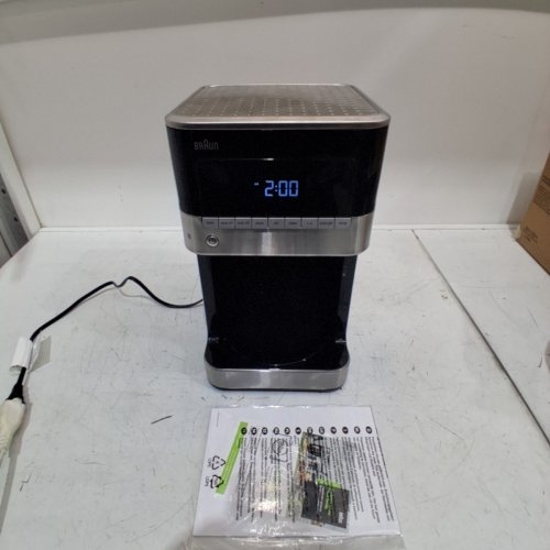 BRAUN BREWSENSE 12-CUP DRIP COFFEE MAKER - BLACK/SILVER (MODEL#: KF7150BK) image 3