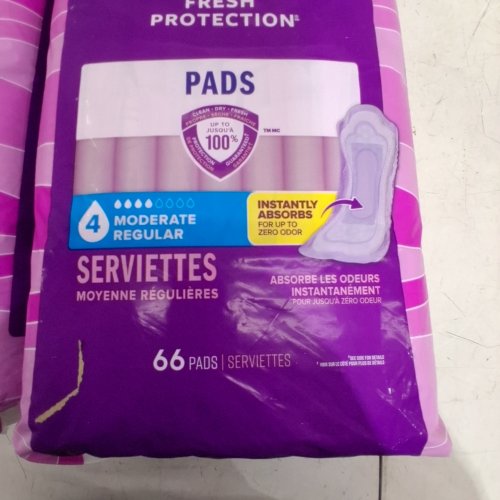 132PK POISE MODERATE ABSORBENCY REGULAR LENGTH PADS image 2