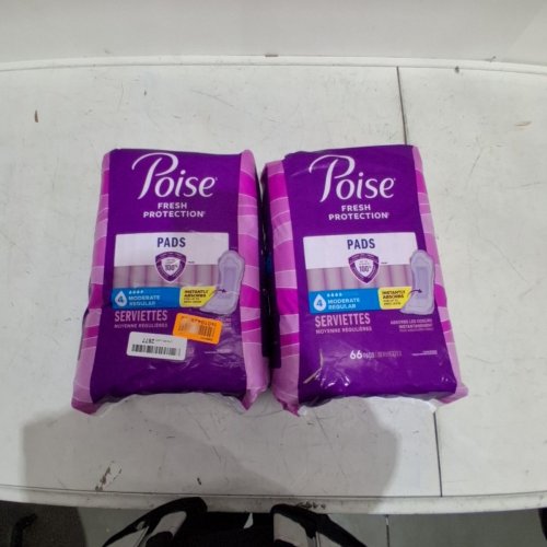 132PK POISE MODERATE ABSORBENCY REGULAR LENGTH PADS image 3