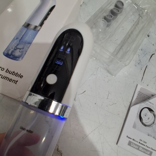 SUPER MICRO BUBBLE FACE CLEANER - WHITE (MODEL: SX-128A) image 2