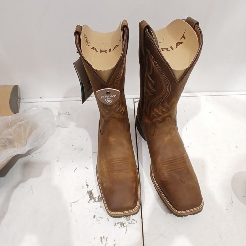 MENS ARIAT HYBRID RANCHER WESTERN BOOT - 11 EXTRA EXTRA WIDE - LIGHT BROWN (STYLE:10023175) image 2