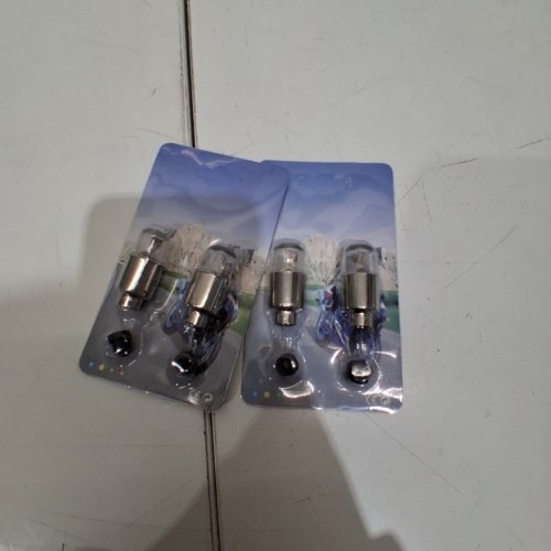 4PK ALUMINUM LED TIRE VALVE CAPS - UNIVERSAL FIT - SILVER image 2