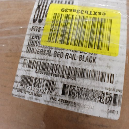 GO RHINO! UNIVERSAL TRUCK BED RAIL - 47" - BLACK (MODEL: 8048UB) image 10