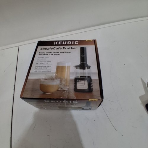 KEURIG SIMPLECAFÉ MILK FROTHER - 12OZ - BLACK (MODEL: MMF-BX08) image 4