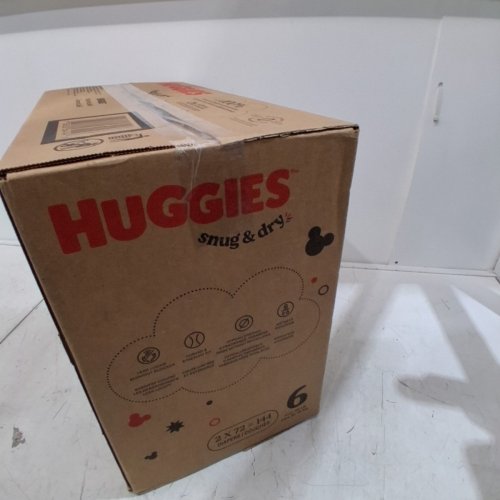 144PK HUGGIES SNUG AND DRY BABY DIAPERS - SIZE 6 (35+LB) - MICKEY MOUSE (MODEL: 56414) image 3
