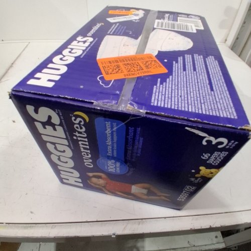 66PK HUGGIES OVERNITES EXTRA ABORBENCY NIGHTTIME BABY DIAPERS - SIZE3 - WINNIE THE POOH (MODEL: 53597) image 3
