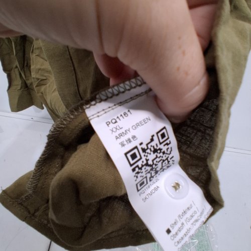 MEN'S LONG SLEEVE BUTTON UP SHIRT - XXL - ARMY GREEN image 2