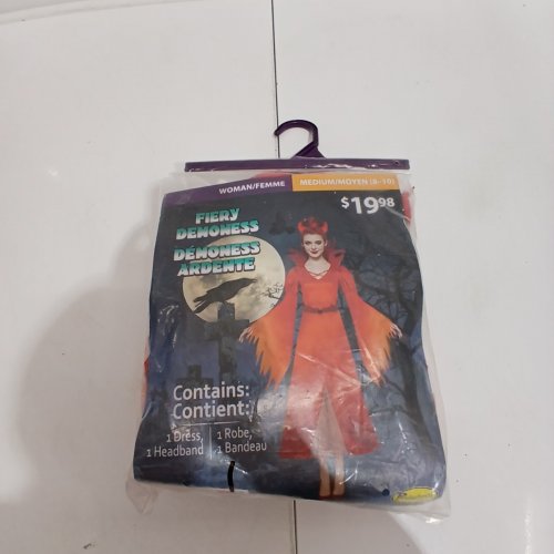 GIRLS PARTYHOLIC FIERY DEMONESS COSTUME - MEDIUM (8-10) - RED image 3