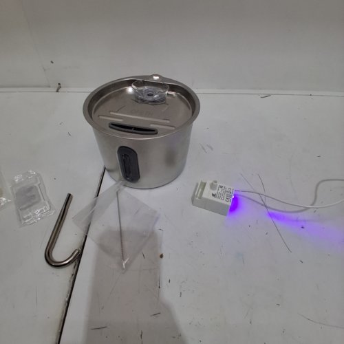 STAINLESS STEEL AUTOMATIC PET WATER FOUNTAIN - 2.2 L- STAINLESS STEEL image 2