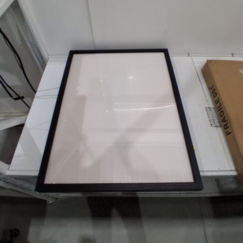 GUTAG WOODEN JERSEY DISPLAY FRAME WITH 98% UV PROTECTION ACRYLIC - 31.25" X 23.25" X 1.5" - BLACK (MODEL: JDF-H1) image 2