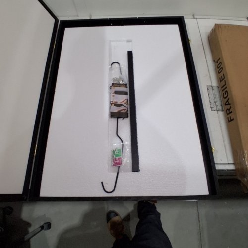 GUTAG WOODEN JERSEY DISPLAY FRAME WITH 98% UV PROTECTION ACRYLIC - 31.25" X 23.25" X 1.5" - BLACK (MODEL: JDF-H1) image 3