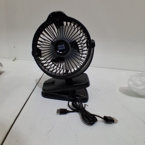 2-IN-1 MINT HOUZ PORTABLE CLIP AND DESK FAN- 8000 MAH, 5 V/2A - BLACK (MODEL: MT-L018F) image 4