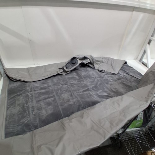 INTEX DURA-BEAM PRESTIGE AIR MATTRESS WITH BUILT IN USB PUMP - 12" RAISED - QUEEN - GREY (MODEL: 64114E) image 3