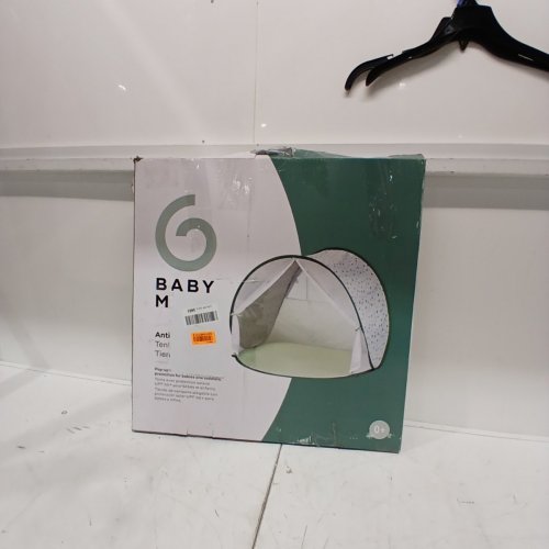 BABY MOOV COLLAPSIBLE FOLDABLE ANTI-UV TENT WITH VELCRO DOOR AND CARRY BAG - 36" X 39" - UPF 50+ - GREEN & WHITE image 3