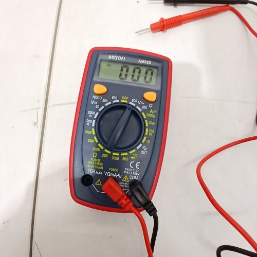 ASTROAI DIGITAL MULTIMETER DC/AC & OHM VOLTAGE/AMP TESTER - 2000 COUNTS - ORANGE (MODEL: AM33D) image 2