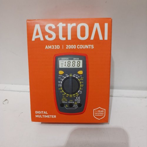 ASTROAI DIGITAL MULTIMETER DC/AC & OHM VOLTAGE/AMP TESTER - 2000 COUNTS - ORANGE (MODEL: AM33D) image 4