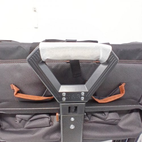 MAC SPORTS FOLDING WAGON WITH BRAKES AND POCKETS - 8.6" X 21.7" X 25" - 350LBS CAP - BLACK (MODEL: 1872234) image 3