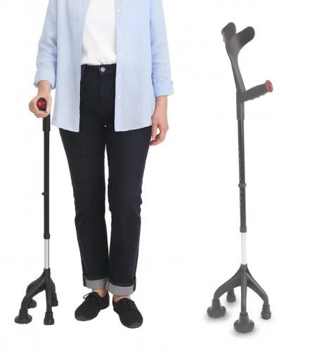 KMINA 4-LEG CRUTCH - BLACK (MODEL: K10065) image 2