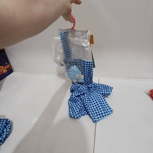 3PC TODDLER RUBIES WIDARD OF OZ DOROTHY COSTUME - 3-4T - BLUE AND WHITE image 3