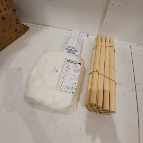 SUMBABABY KID'S WOOD FRAME PLAY SPACE TEEPEE - OFF WHITE image 3