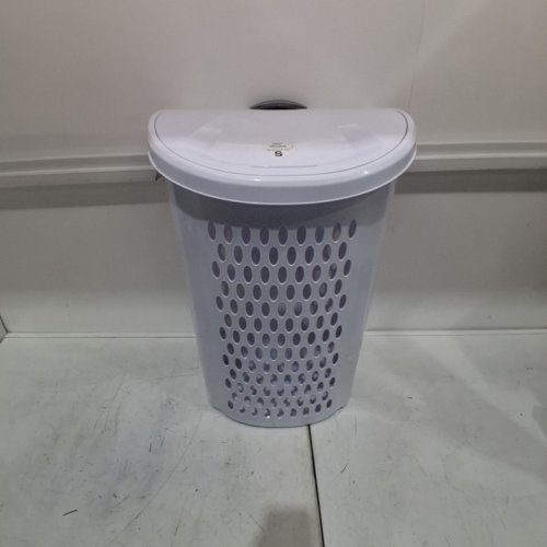 STERILITE ULTRA WHEELED LAUNDRY HAMPER WITH HANDLE WHITE (MODEL: 1227) image 2