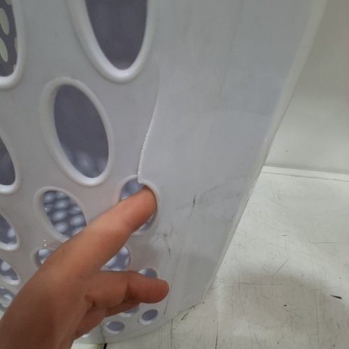 STERILITE ULTRA WHEELED LAUNDRY HAMPER WITH HANDLE WHITE (MODEL: 1227) image 3