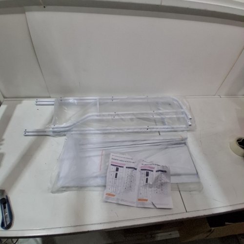 UDEAR 2 TIER OVER THE TOILET BATHROOM SPACE SAVER SHELF - WHITE image 2