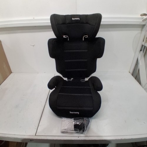 HARMONY 2-IN-1 DREAMTIME ELITE HIGH-BACK BOOSTER CAR SEAT WITH CUP HOLDER - 40 -110LBS - BLACK (MODEL: 0303029BLK) image 3