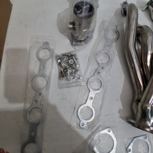 VEVOR EXHAUST TURBO HEADER SET CONVERSION LS SWAP - FOR CHEVY CORVETTE 1963-1981 V8 ENGINES - STAINLESS STEEL - (MODEL: B09W9FF84T) image 3