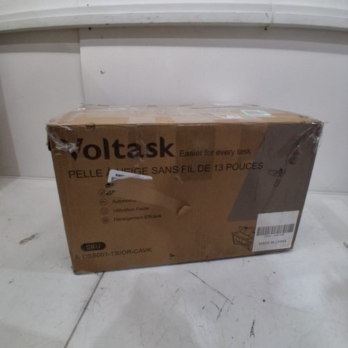 VOLTASK CORDLESS ELECTRIC SNOW SHOVEL WITH 1 BATTERY & CHARGER - 13" - 24V - BLACK/ORANGE (MODEL: CSS001-130OR-CAVK) image 5