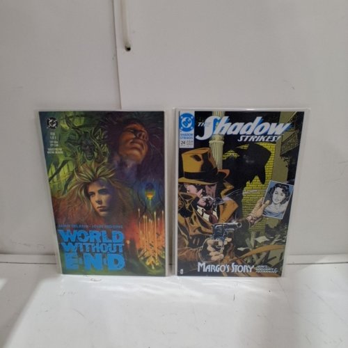 4 ASSORTED NOW, ULTRAVERSE, AND DC COMIC BOOKS - GREEN HORNET #3, PRIME #3, WORLD WITHOUT END #6 OF 6, THE SHADOW STRIKES #24 image 3