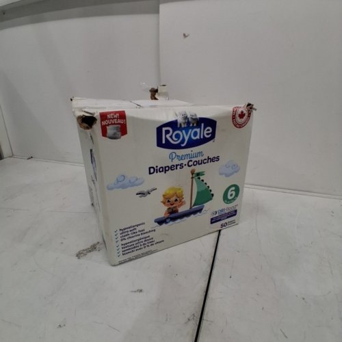 50PK ROYALE PREMIUM DIAPERS - SIZE 6 - 35LBS image 4