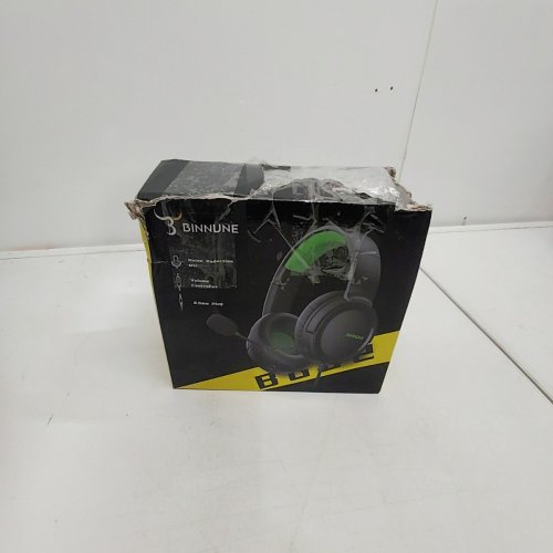 BINNUNE GAMING HEADSET WITH MICROPHONE - BLACK/GREEN image 4