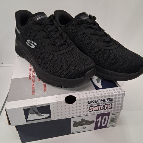 MEN'S SKECHERS SWIFT FIT SHOES - SIZE 10 - BLACK ( STYLE: 1998911) image 2