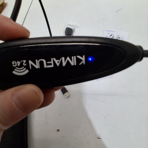 KIMAFUN SWEATPROOF FITNESS WIRELESS HEADSET MICROPHONE SYSTEM - 2.4G - BLACK (MODEL: KM-G100-1) image 2