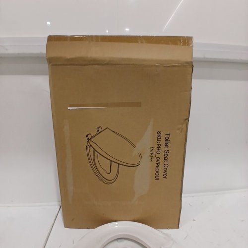 ELONGATED TOILET SEAT WITH BUILT IN POTTY TRAINING SEAT 19"L X 14"W - WHITE (MODEL: PHO_0VP6OQUI) image 3