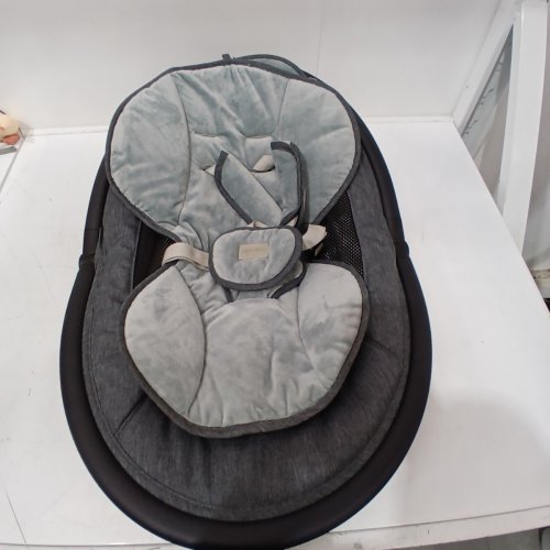 P@B PBELL INFANT PORTABLE INDOOR/ OUTDOOR SWING WITH 5 SPEEDS - 27LBS MAX -GREY/ BLACK (MODEL: BB008) image 3