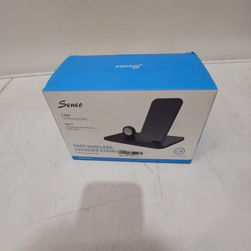 SENEO 2 IN 1 WIRELESS CHARGER STAND FOR APPLE IPHONE AND WATCH - 7.5 WATTS - BLACK - (MODEL: PA193B) image 4