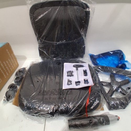 ERGONOMIC MESH MID-BACK OFFICE CHAIR - 41" - BLACK (MODEL: 9773114) image 2