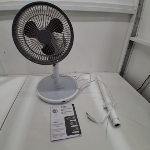 WOOZOO 360° PEDESTAL 12-SPEED AIR CIRCULATOR - ADJUSTABLE HEIGHT 21" TO 40" - WHITE (MODEL: STF-360DC/1747373) image 3