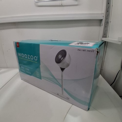 WOOZOO 360° PEDESTAL 12-SPEED AIR CIRCULATOR - ADJUSTABLE HEIGHT 21" TO 40" - WHITE (MODEL: STF-360DC/1747373) image 6
