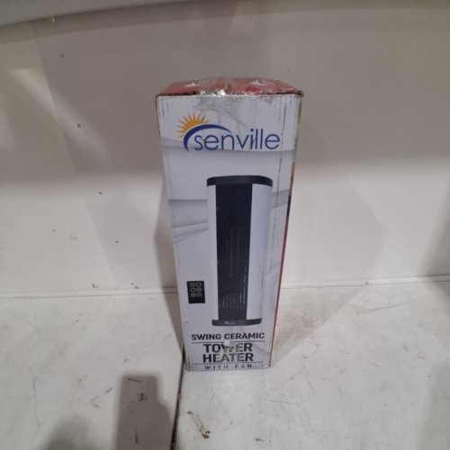SENVILLE SWING CERAMIC TOWER SPACE HEATER WITH REMOTE - 900W/1500W - WHITE (MODEL: SENCH-22) image 5